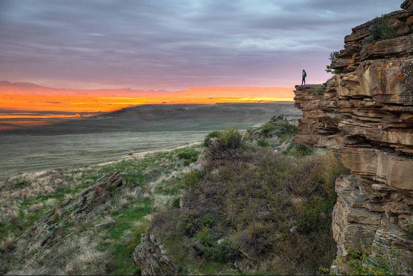 First Peoples Buffalo Jump State Park, Montana, USA